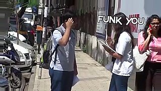 wife tease stranger public