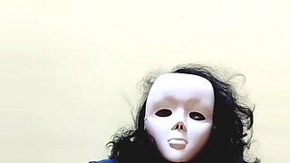 girl panty mask face