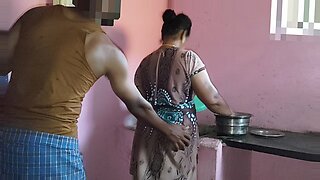 japanese daughter stuck in the kitchen and father sex