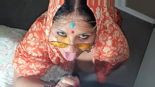 indian cute wife fuckking her husband friends in front of him