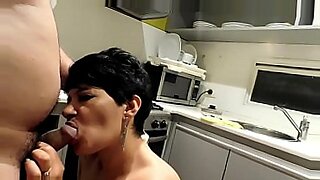 daughter spies mom and dad fucking in the kitchen