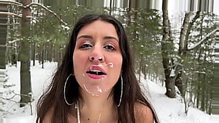 amateur facial in the forest