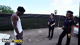 black guys with cop